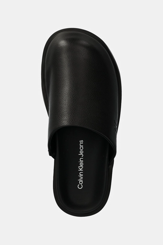 Кожаные шлепанцы Calvin Klein Jeans HOME CLOG SLIDE MG LTH чёрный YW0YW01686