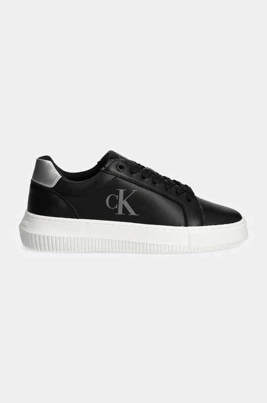 Шкіряні кросівки Calvin Klein Jeans CHUNKY CUPSOLE LACEUP LTH YW0YW01687 чорний AW24
