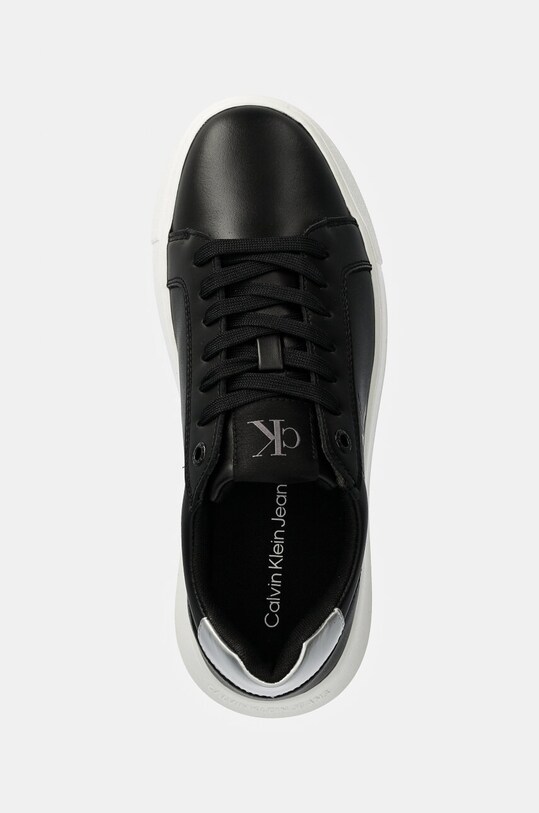Шкіряні кросівки Calvin Klein Jeans CHUNKY CUPSOLE LACEUP LTH чорний YW0YW01687