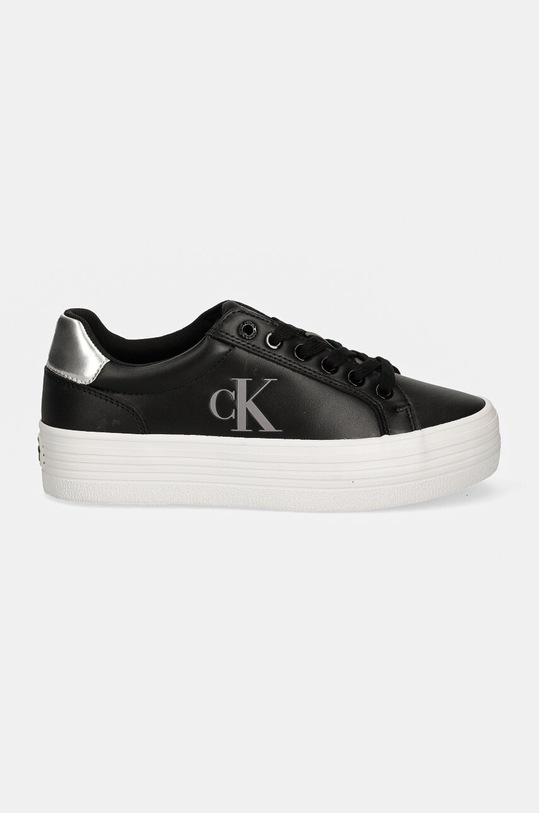 Calvin Klein Jeans sneakers din piele BOLD VULC FLATF LACEUP LTH YW0YW01688 negru AW24