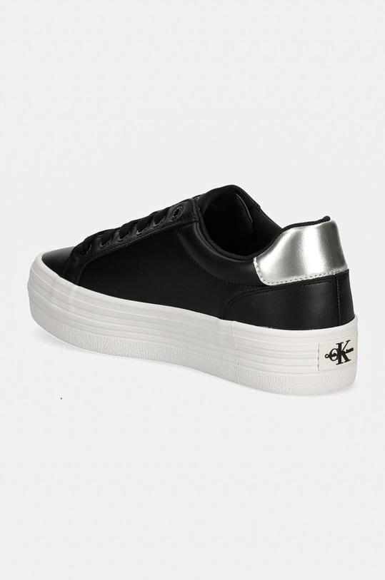 Încălțăminte Calvin Klein Jeans sneakers din piele BOLD VULC FLATF LACEUP LTH YW0YW01688 negru