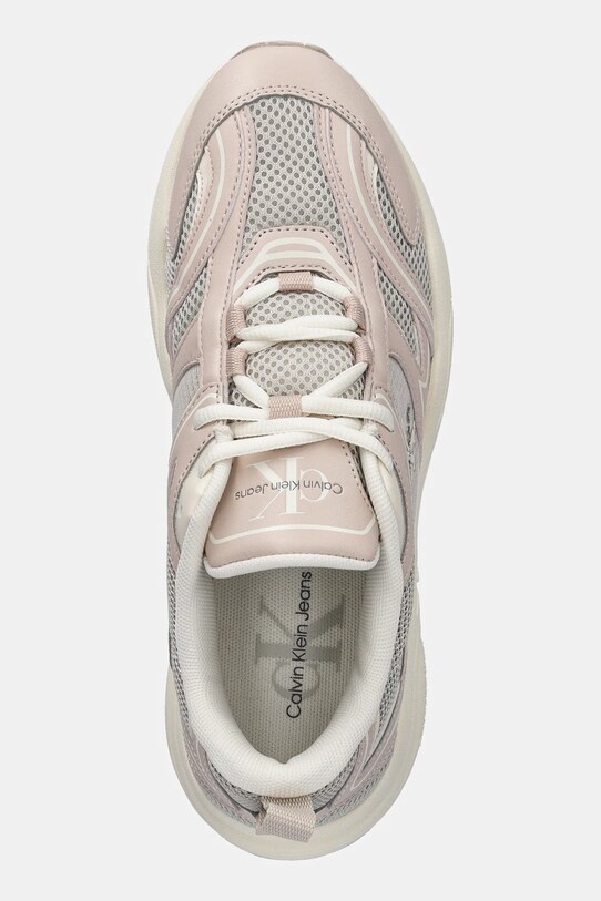 Маратонки Calvin Klein Jeans RETRO TENNIS MESH ML бежов YW0YW01807
