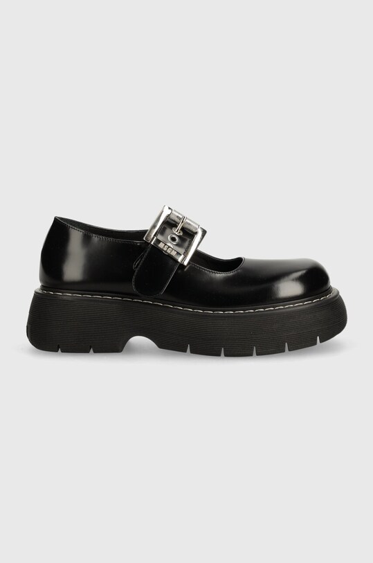 MSGM półbuty skórzane 3741MDS858.629.99 czarny AW24