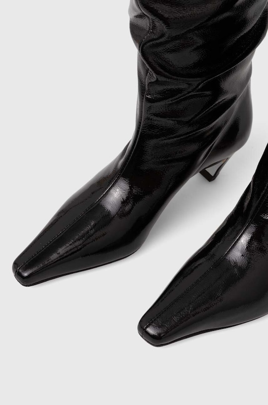 Шкіряні чоботи MSGM 3741MDS710.848.99 чорний