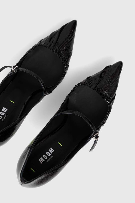 Kožené lodičky MSGM 3741MDS930.848.99 černá