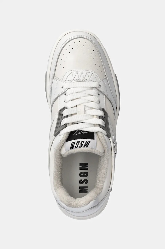 Кожени маратонки MSGM бял 3741MDS604.886.01