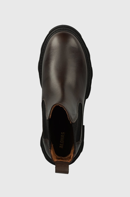 Alohas ghete chelsea de piele Berenice maro S00809.30