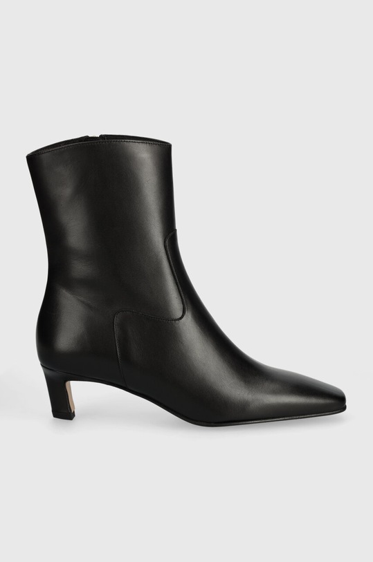 Kožené členkové topánky Alohas Nash S100385.01 čierna AW24