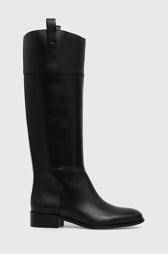 Alohas kozaki skórzane Billie S100445.01 czarny AW24