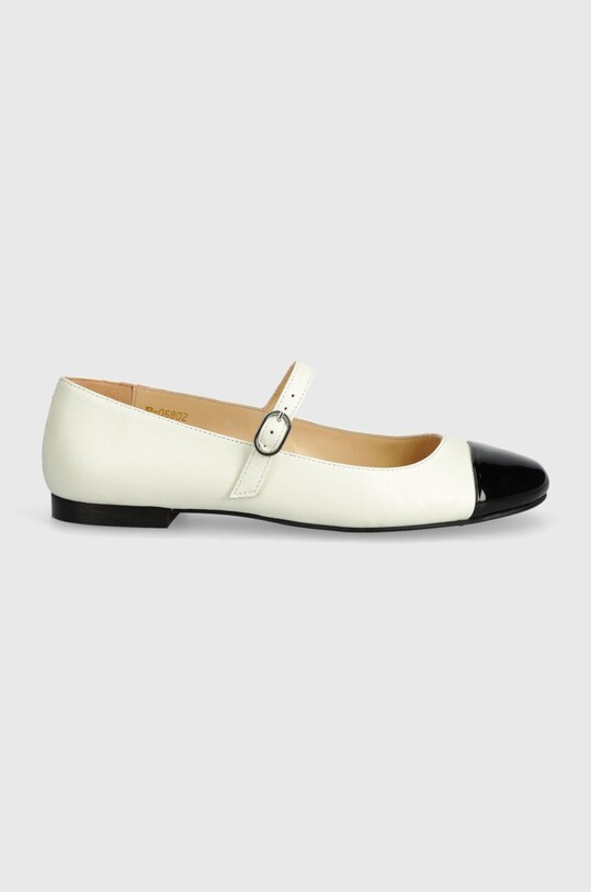 Кожени балеринки Alohas Musa S100502.03 бял AW24