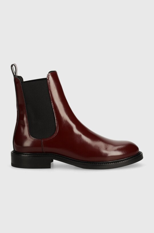 Alohas ghete chelsea de piele Lanz S100401.02 burgundia AW24