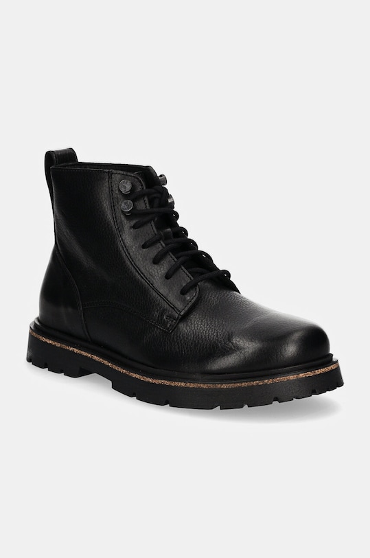 Kožené kotníkové boty Birkenstock Highwood Lace Mid nezateplené černá 1028510