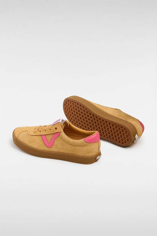 Vans tenisi din piele intoarsa Sport Low galben VN000CQRYLW1