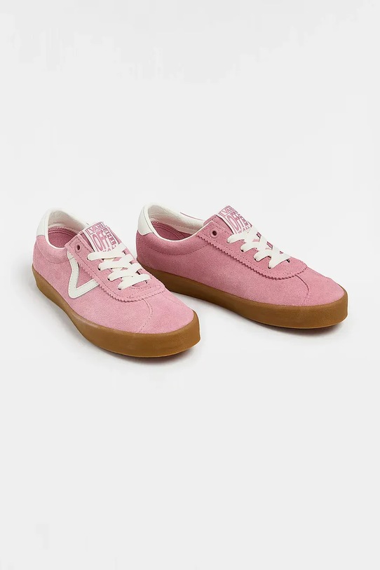 Vans tenisówki zamszowe Sport Low VN000D09PNK1 różowy AW24