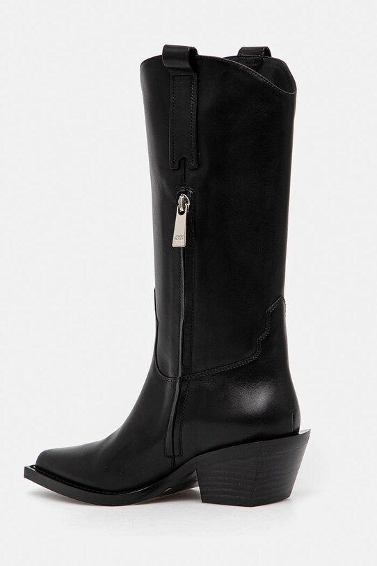 Încălțăminte Miss Sixty ghete de piele 6L3QJ8970000 negru