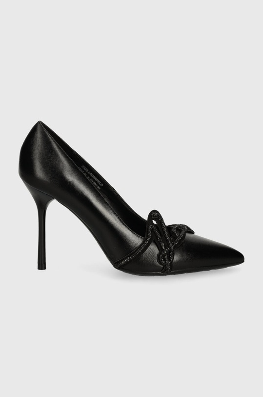 Kožne štikle Karl Lagerfeld SARABANDE KL30919M.1M0 crna AW24