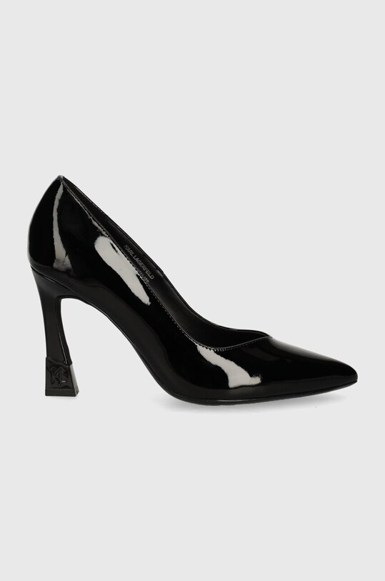Karl Lagerfeld szpilki skórzane PREMIERE 90 KL33514.1BP czarny AW24