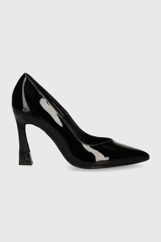 Karl Lagerfeld stilettos de piele PREMIERE 90 KL33514.1BP negru AW24