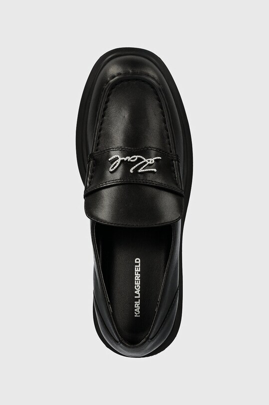 Шкіряні мокасини Karl Lagerfeld MACIE чорний KL41213.000