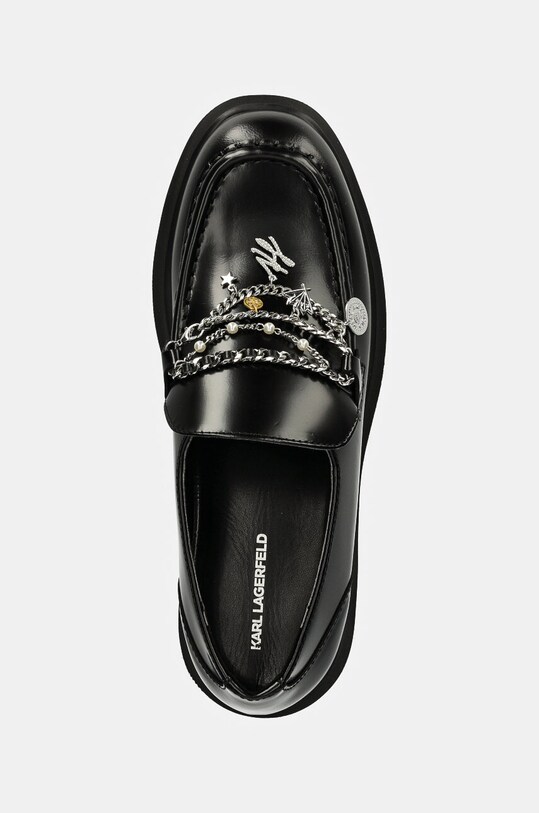 Kožené mokasíny Karl Lagerfeld MACIE čierna KL41214.00S