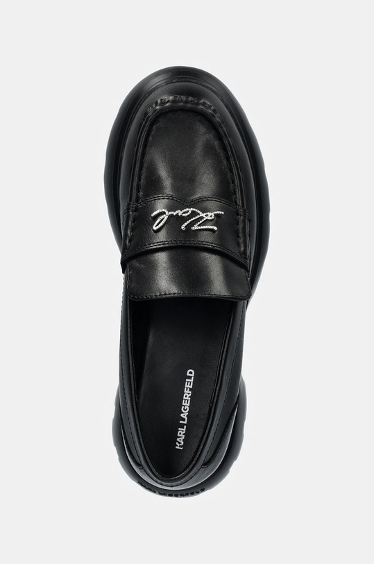 Δερμάτινα μοκασίνια Karl Lagerfeld PHOENIX μαύρο KL42111.00S
