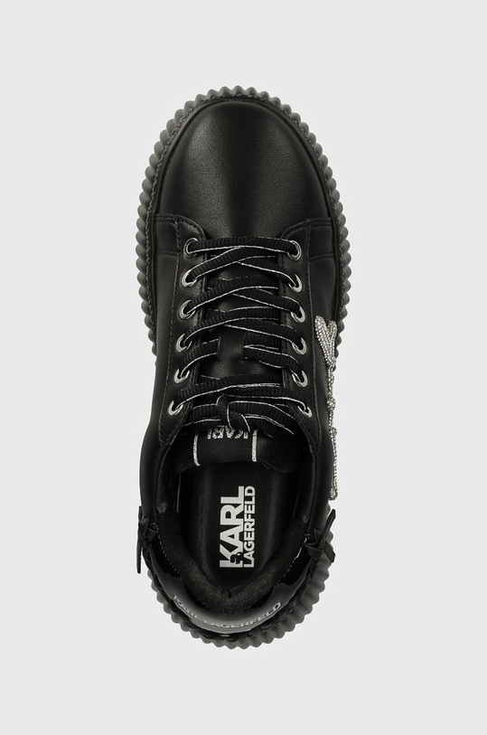 Kožne tenisice Karl Lagerfeld KREEPER crna KL42372G.00X