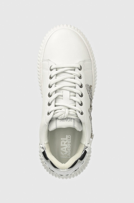 Kožne tenisice Karl Lagerfeld KREEPER bijela KL42372G.01S