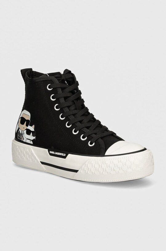 Karl Lagerfeld tenisi KAMPUS MAX III platformă negru KL60644T.900
