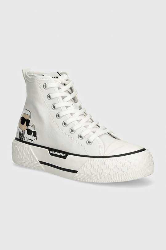 Kecky Karl Lagerfeld KAMPUS MAX III plochá bílá KL60644T.911