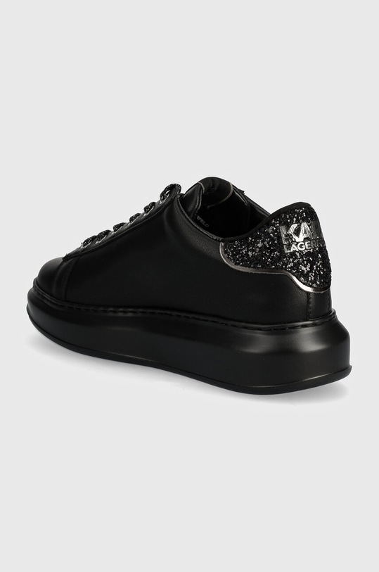 Boty Kožené tenisky Karl Lagerfeld KAPRI KL62510G.00X černá