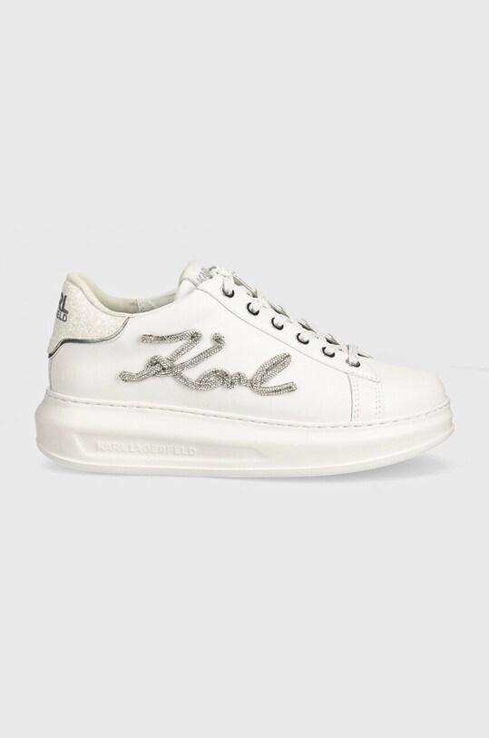 Karl Lagerfeld sneakers din piele KAPRI KL62510G.01W alb AW24