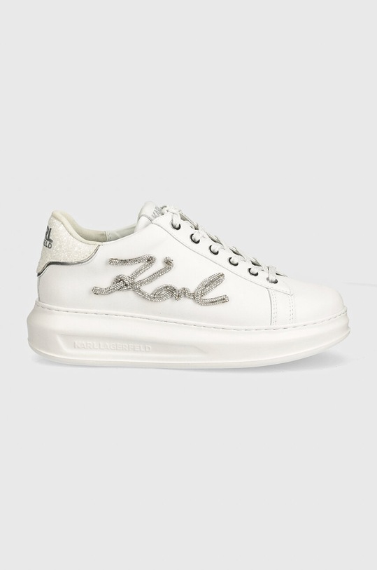 Kožené tenisky Karl Lagerfeld KAPRI KL62510G.01W bílá AW24