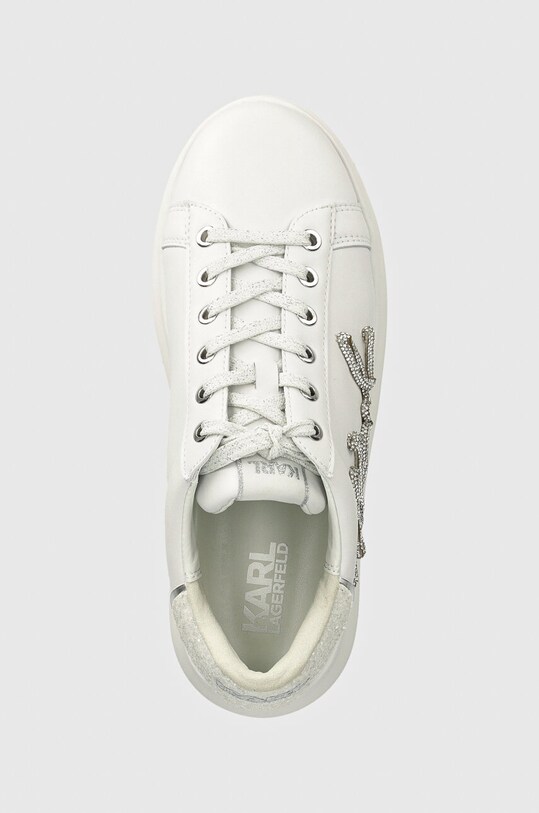 Karl Lagerfeld sneakers din piele KAPRI alb KL62510G.01W