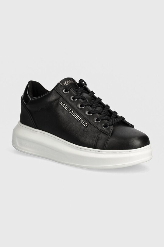 Karl Lagerfeld sneakers din piele KAPRI platformă negru KL62525N.000