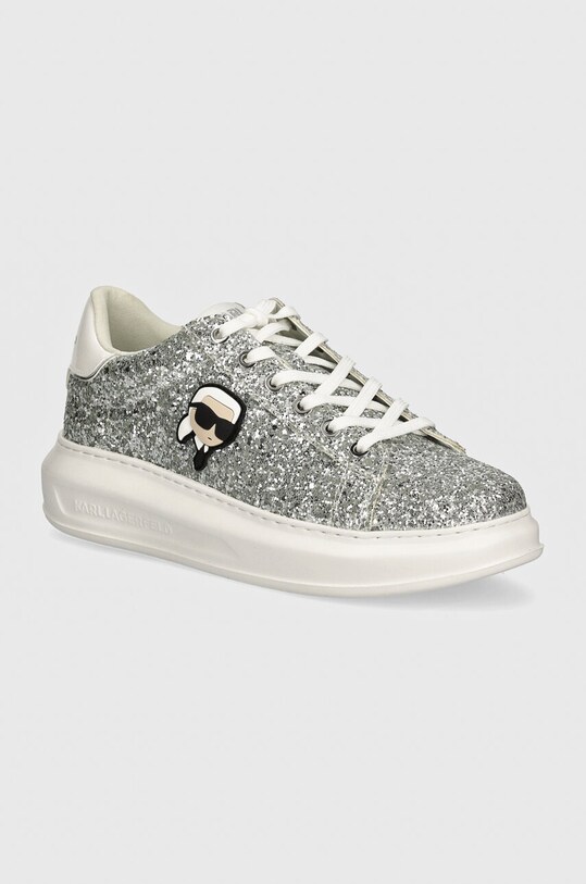 Кроссовки Karl Lagerfeld KAPRI платформа серебрянный KL62573N.GSL