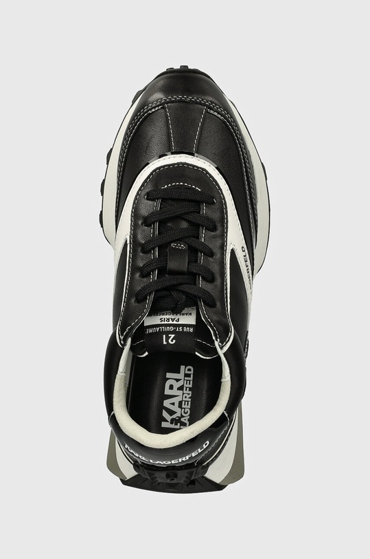 Karl Lagerfeld sneakersy skórzane ZONE czarny KL62934.101