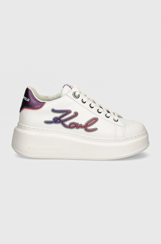 Karl Lagerfeld sneakersy skórzane ANAKAPRI KL63510A.01R biały AW24