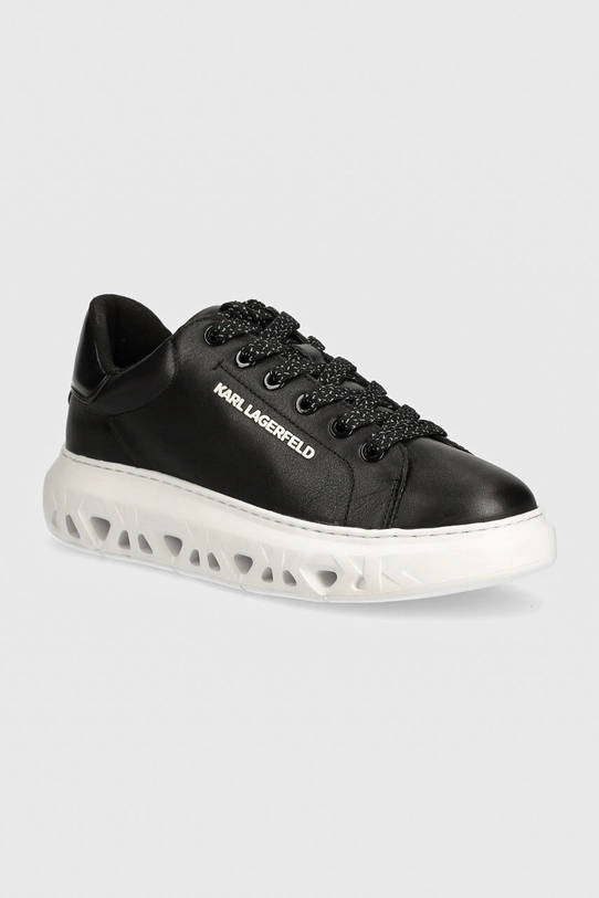 Karl Lagerfeld sneakers din piele KAPRI KITE Planet friendly negru KL64519.000