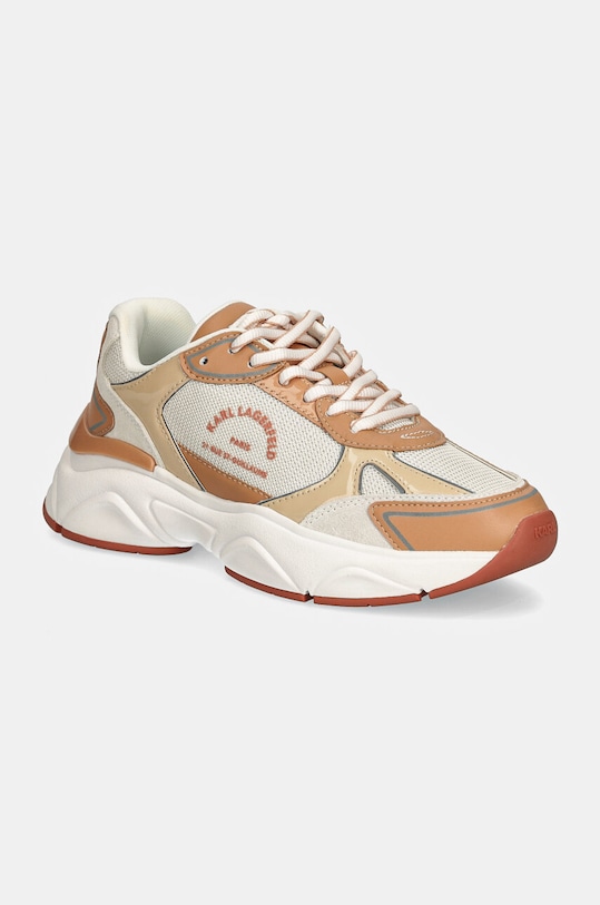 Karl Lagerfeld sneakersy KOMET tekstylny beżowy KL65638.4TP