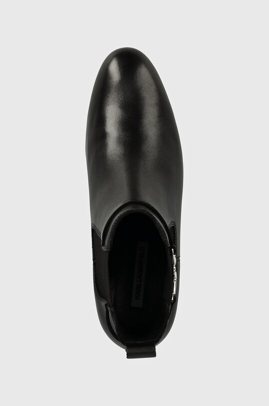 Karl Lagerfeld ghete chelsea de piele BONNIE negru KL30344.000