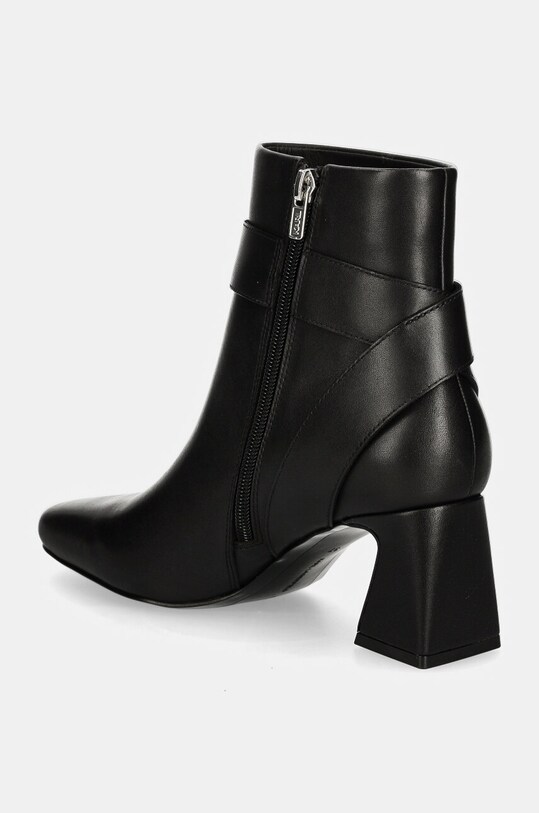 Boty Kožené kotníkové boty Karl Lagerfeld BEATA KL31444.000 černá