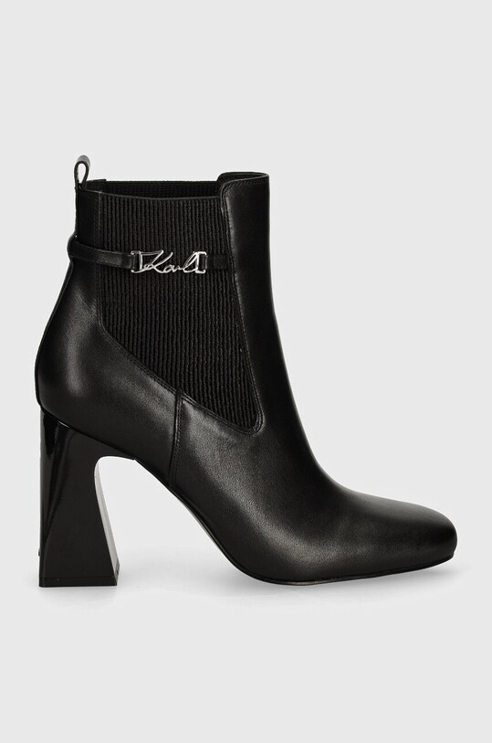 Шкіряні черевики Karl Lagerfeld ASTRA NOVA KL33160.000 чорний AW24