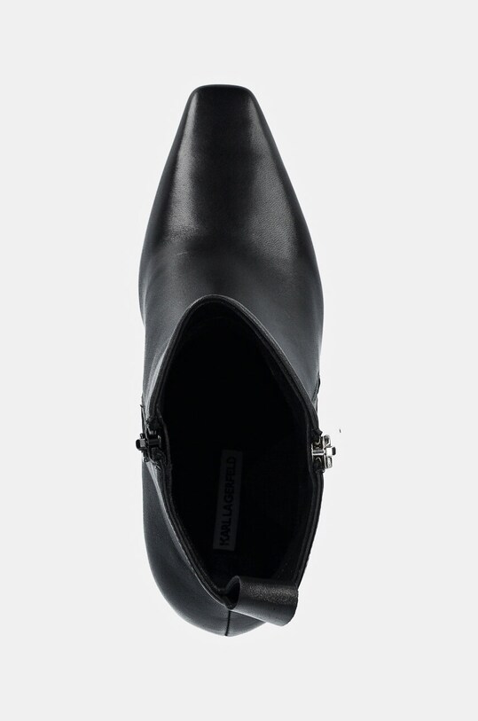 Karl Lagerfeld cizme de piele KL TOWER negru KL33964.000
