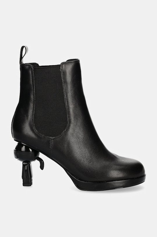 Кожаные полусапоги Karl Lagerfeld IKON ISLAND KL39044.000 чёрный NC24