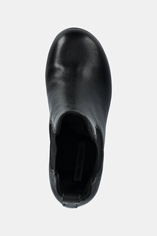 Karl Lagerfeld sztyblety skórzane IKON ISLAND czarny KL39044.000
