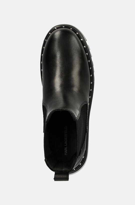 Шкіряні черевики Karl Lagerfeld KOMBAT чорний KL45344.000