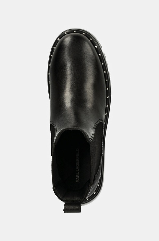 Karl Lagerfeld stivaletti chelsea in pelle KOMBAT nero KL45344.000