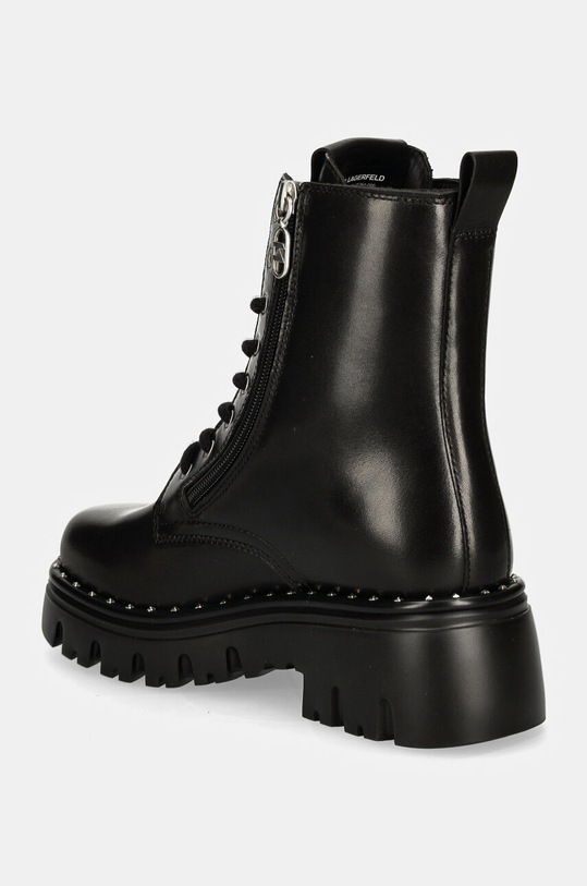 Boty Kožené workery Karl Lagerfeld KOMBAT KL45364.000 černá