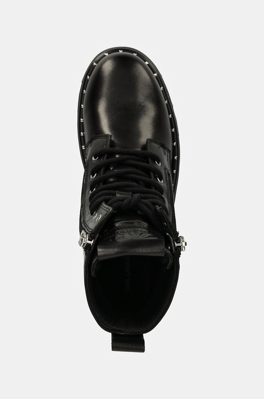 Kožené workery Karl Lagerfeld KOMBAT černá KL45364.000