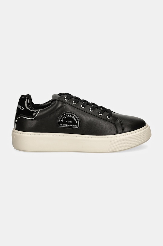 Karl Lagerfeld sneakersy skórzane MAXI KUP KL62212.000 czarny AW24